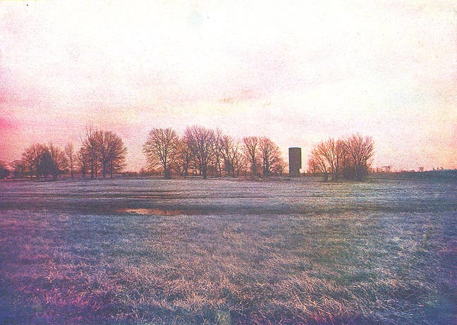 Wayne Riggs &copy; 1975, Title: Silo, Photograph , Kwik Proof, in camera color seperation ,reconstruction of color, collection of the art
