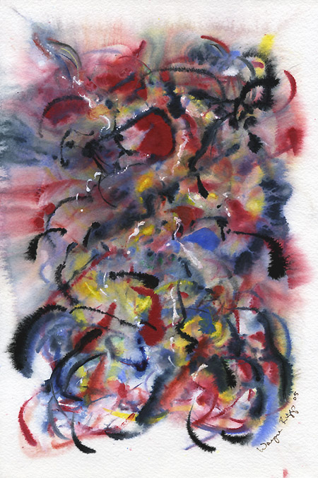 Wayne Riggs &copy; 2000, watercolor,gouache, 
38 cm. x 28 cm.(15 x 11 in.) collection of the artist.