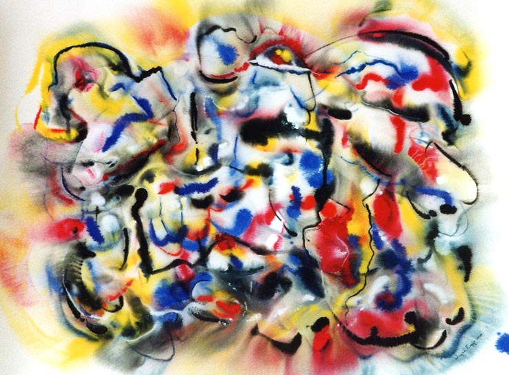 Wayne Riggs &copy; 2000, watercolor,gouache, 
56 cm. x 76 cm.(22 x 30 in.) collection of the artist.